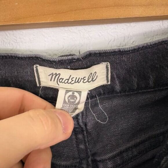Madewell Faded Black The Perfect Vintage Straight Leg Jeans Size 25 - Picture 10 of 13